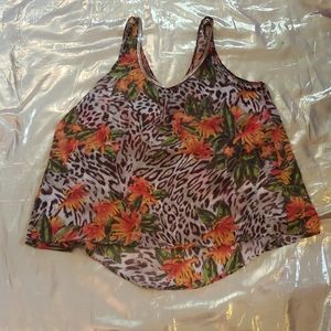 dots Women's Sleeveless Top Size Small